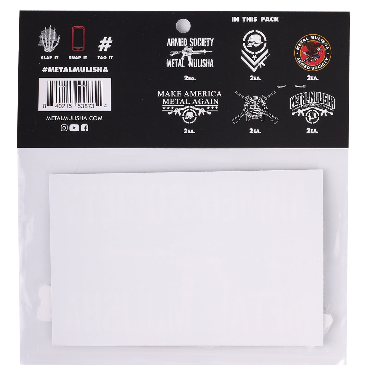 ARMED SOCIETY STICKERS 12 PACK