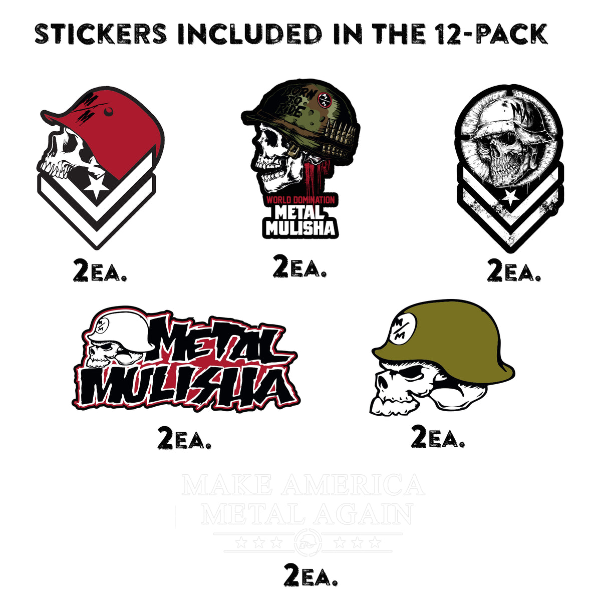 STICKERS ASSORTED 12 PACK