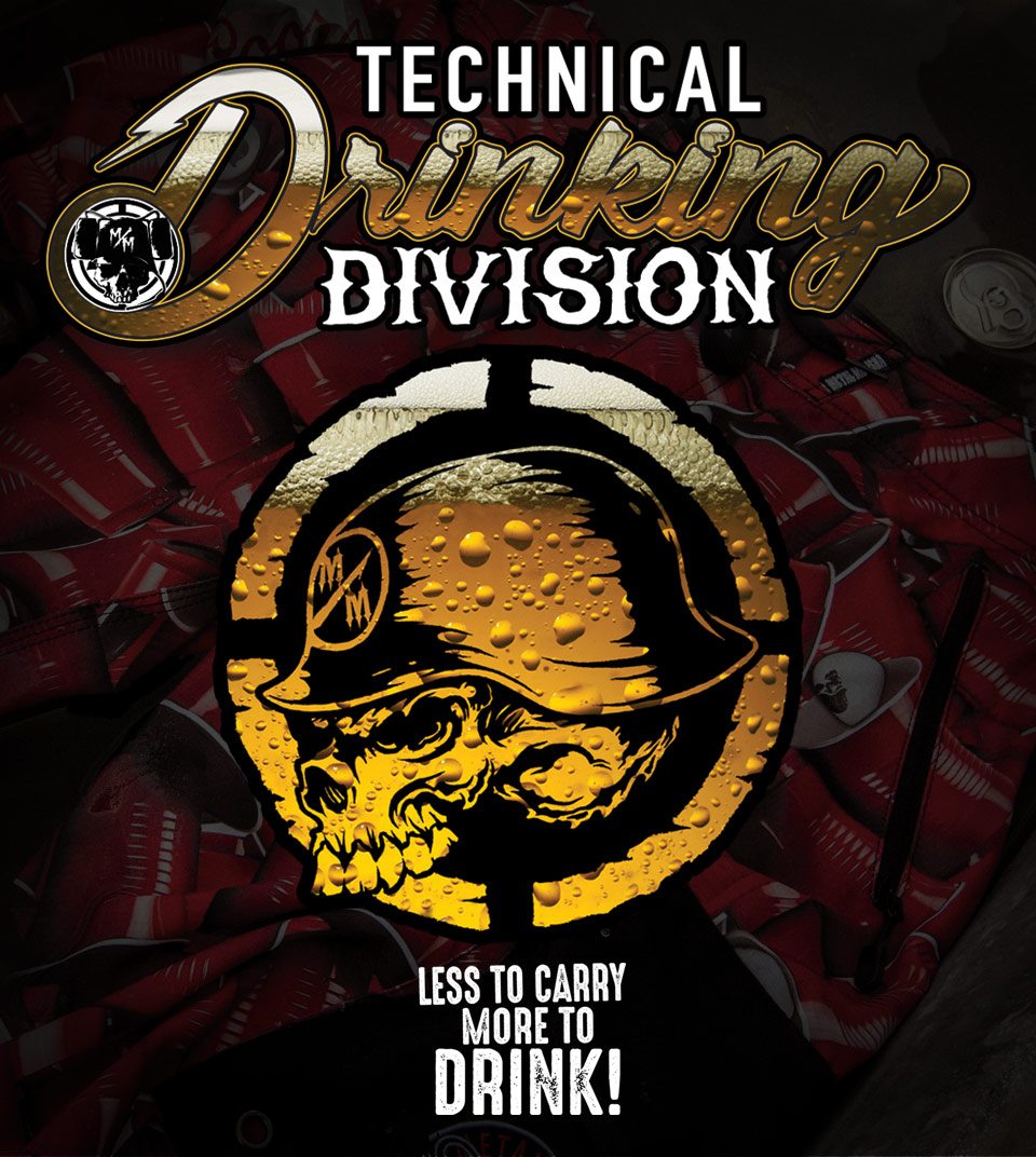 INTRODUCING THE TECHNICAL DRINKING DIVISION… LESS TO CARRY MORE TO DRINK!