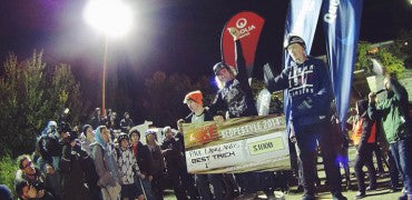 PAUL LANGLANDS WINS BEST TRICK AT QUEENSTOWN SLOPESTYLE