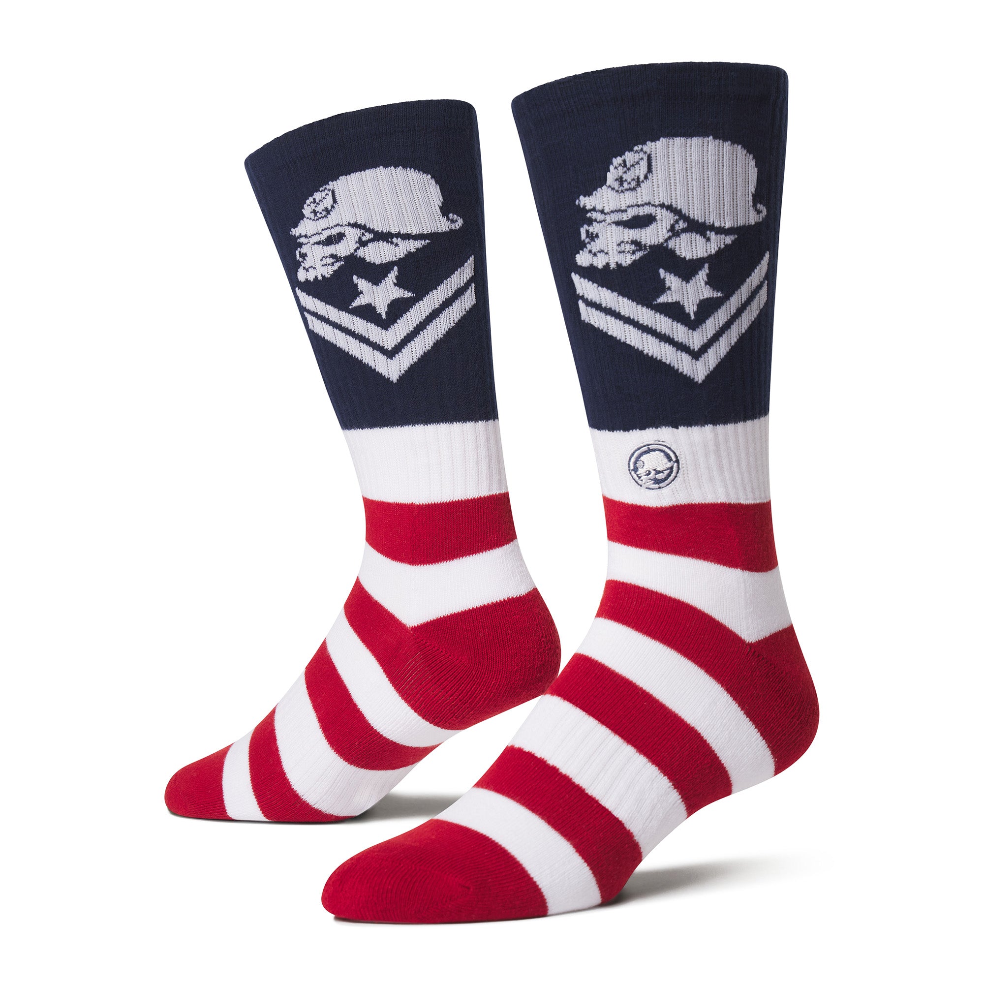 Mercedes Anchor inc. × M.L.A.L SOCKS Olanzo Carver ANCHOR LOGO SOCKS - B. ORANGE MOTIF