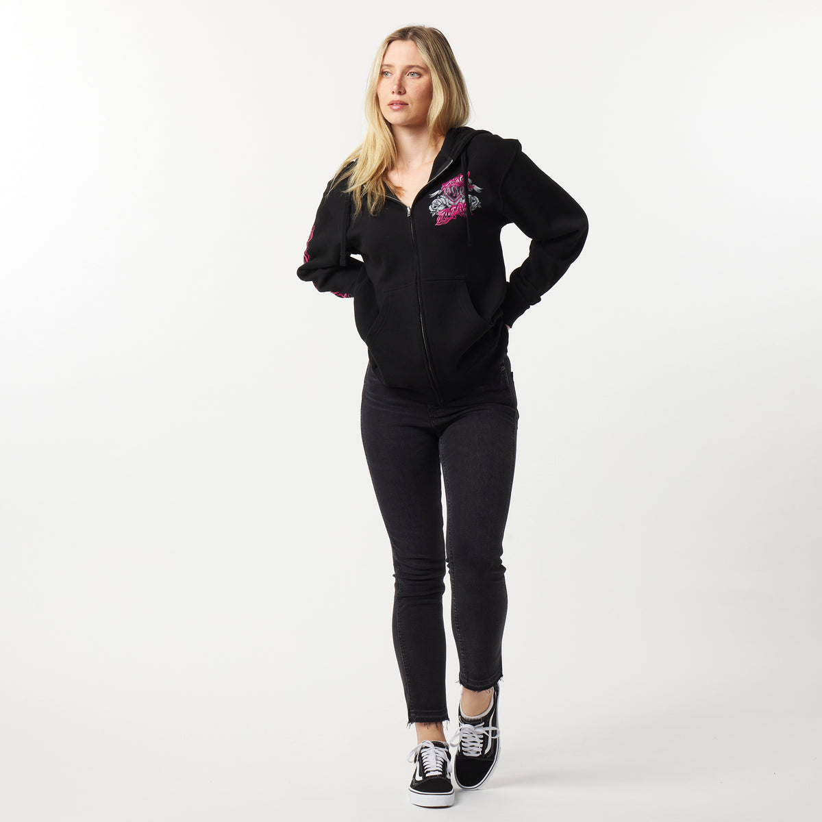 ROYAL FLUSH OVERSIZED ZIP HOODIE