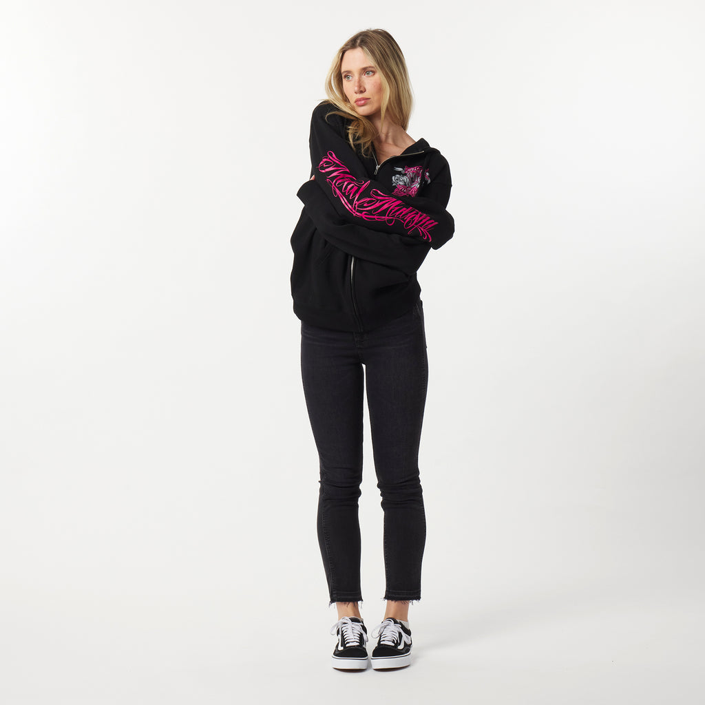 ROYAL FLUSH OVERSIZED ZIP HOODIE