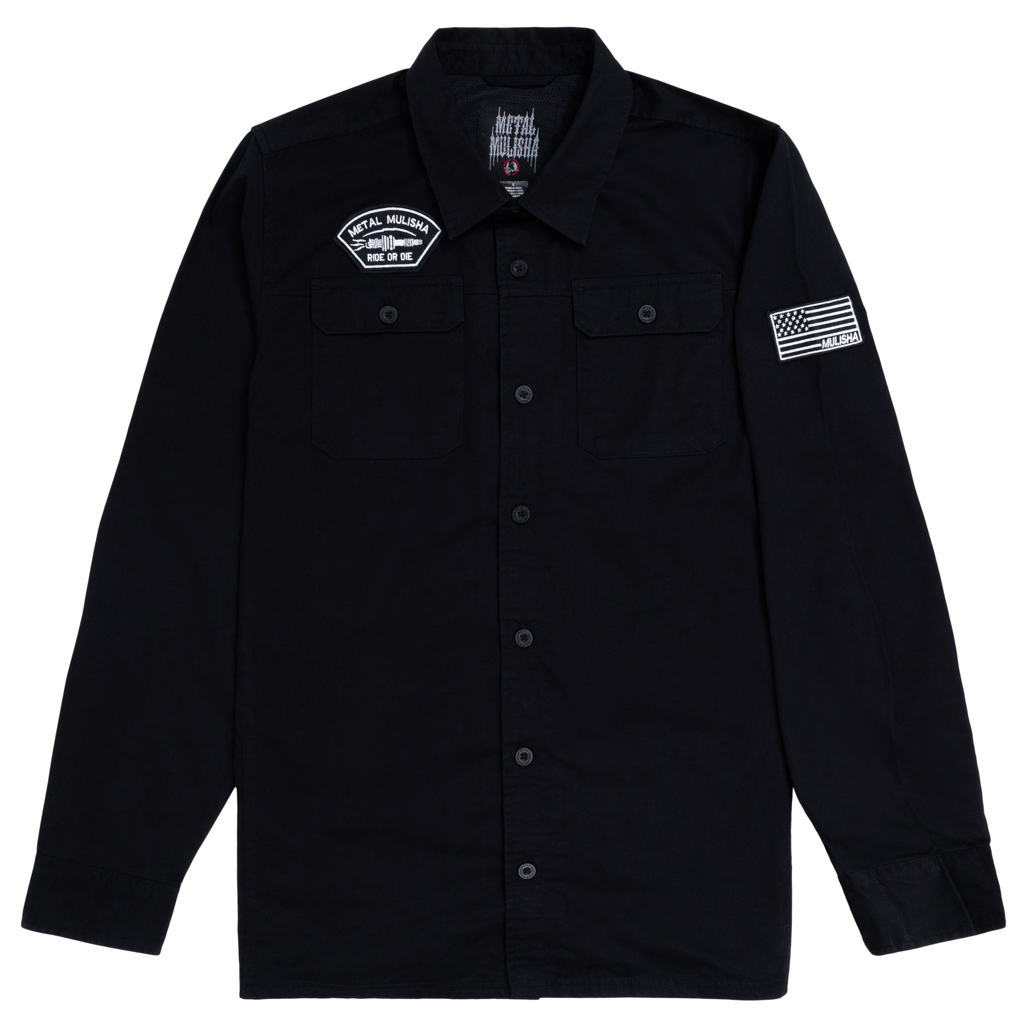 PITS WOVEN LONG SLEEVE WORK SHIRT