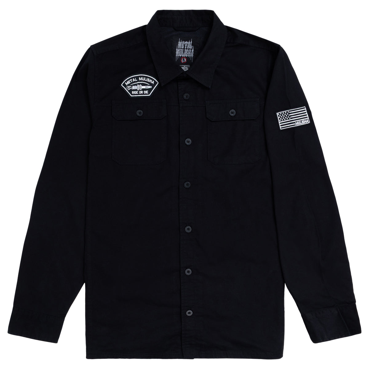 PITS WOVEN LONG SLEEVE WORK SHIRT