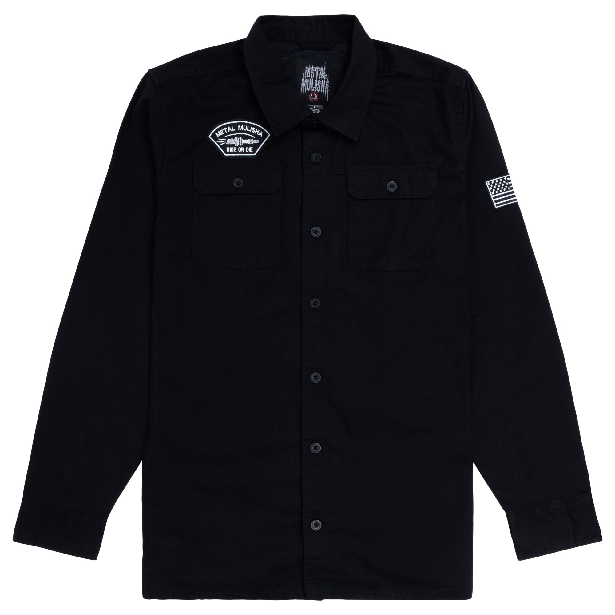 PITS WOVEN LONG SLEEVE WORK SHIRT