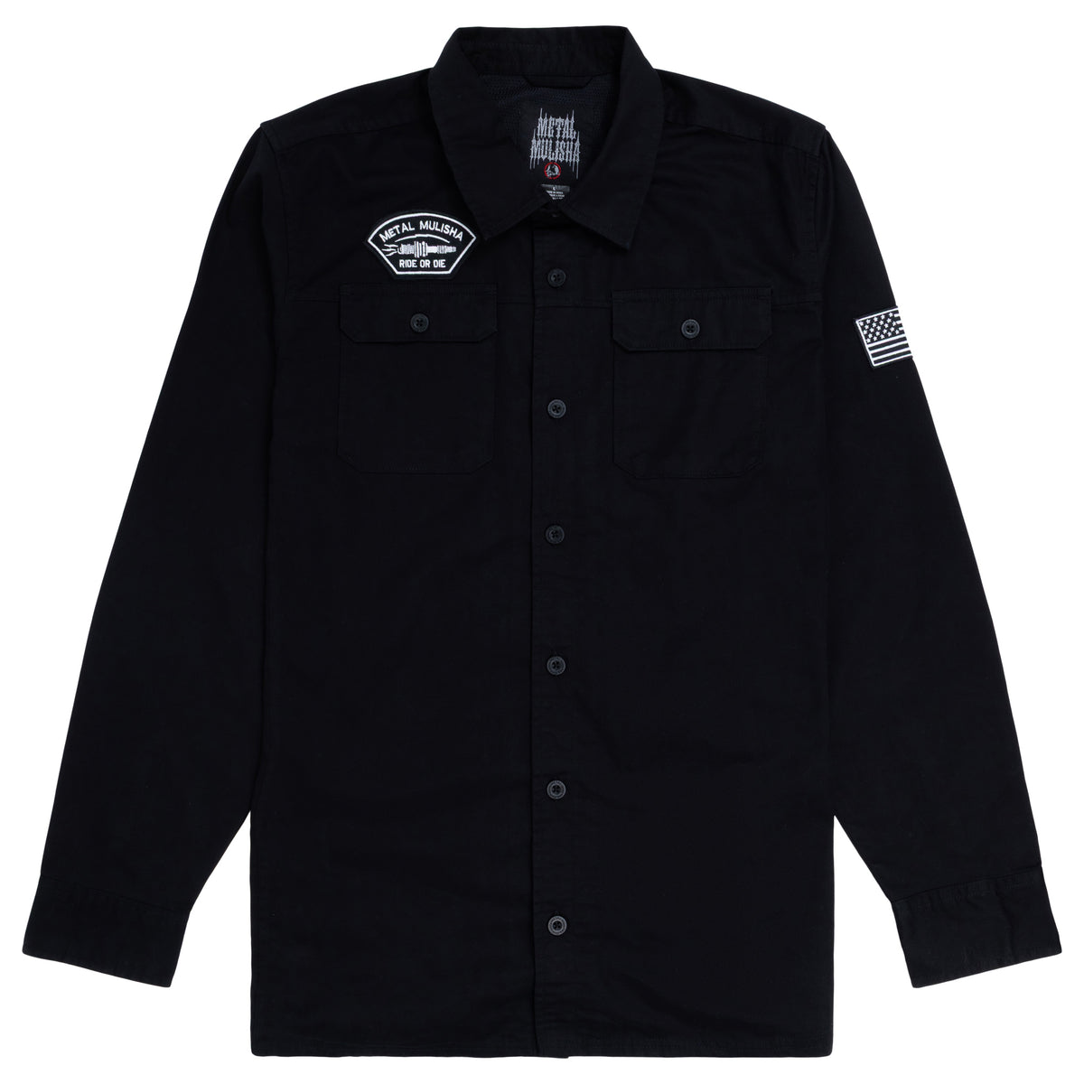 PITS WOVEN LONG SLEEVE WORK SHIRT