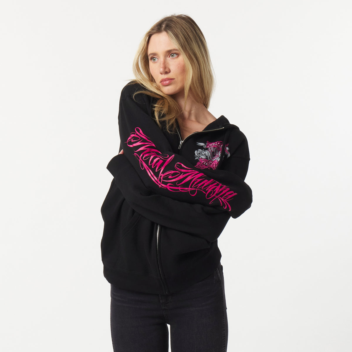 ROYAL FLUSH OVERSIZED ZIP HOODIE