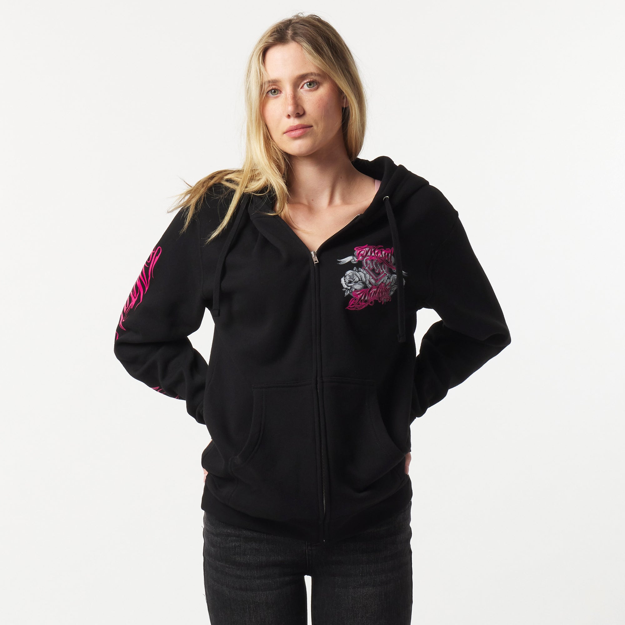 ROYAL FLUSH OVERSIZED ZIP HOODIE | Metal Mulisha