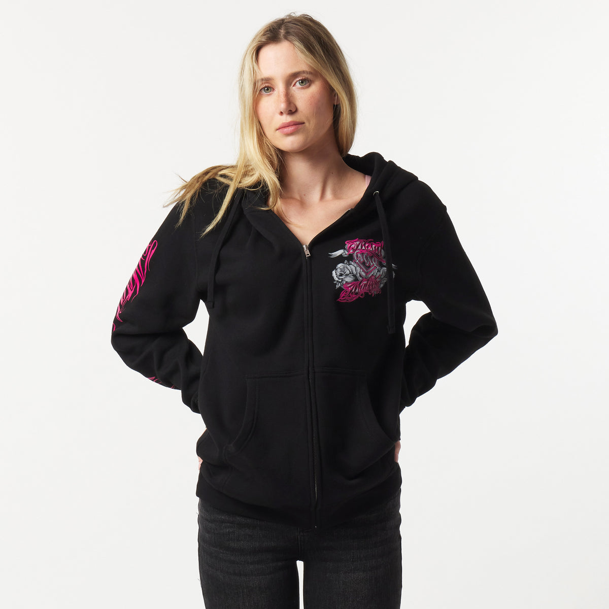 ROYAL FLUSH OVERSIZED ZIP HOODIE