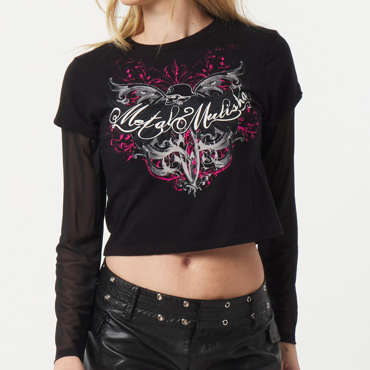 PATINA CROPPED LS TWO-FER