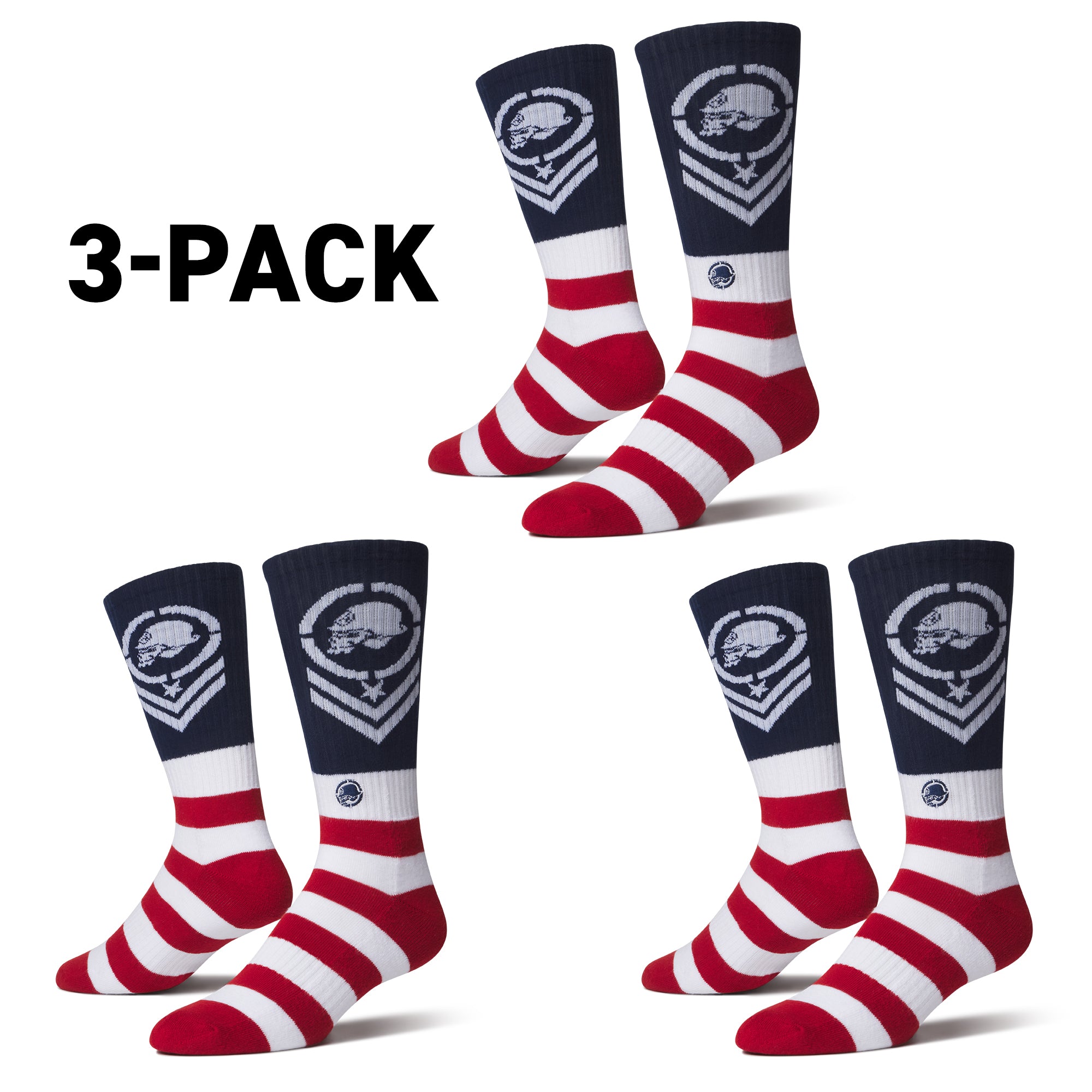 MERICA SOCKS 3-PACK