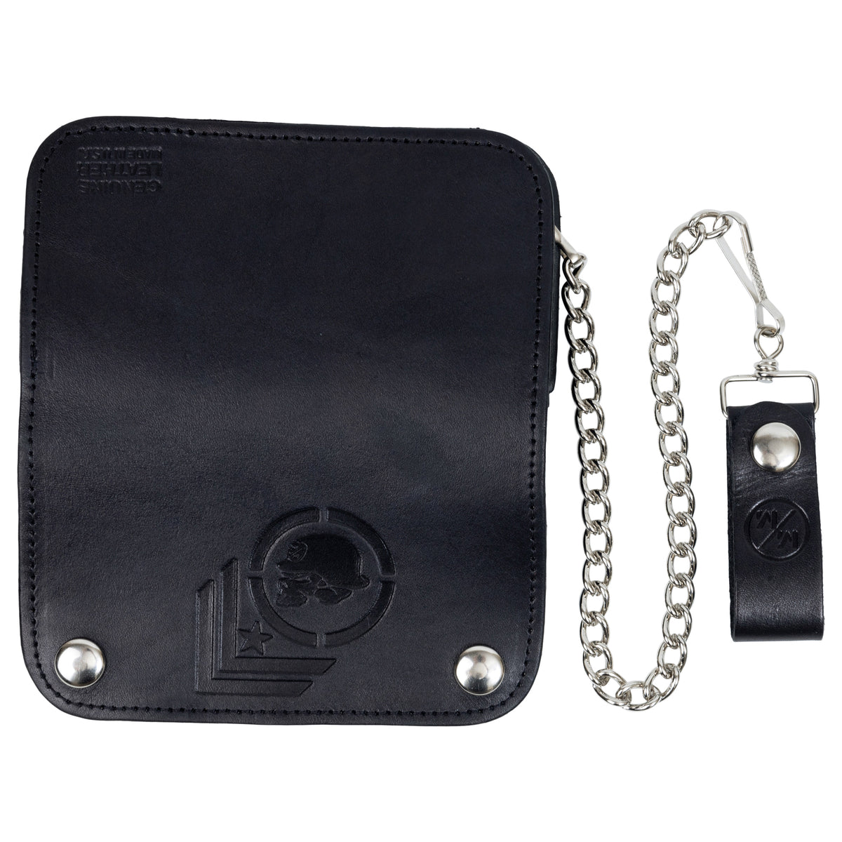 BIKER LEATHER CHAIN WALLET MADE IN USA