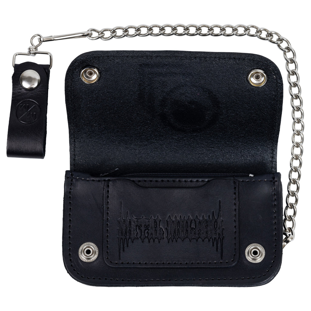 BIKER LEATHER CHAIN WALLET MADE IN USA