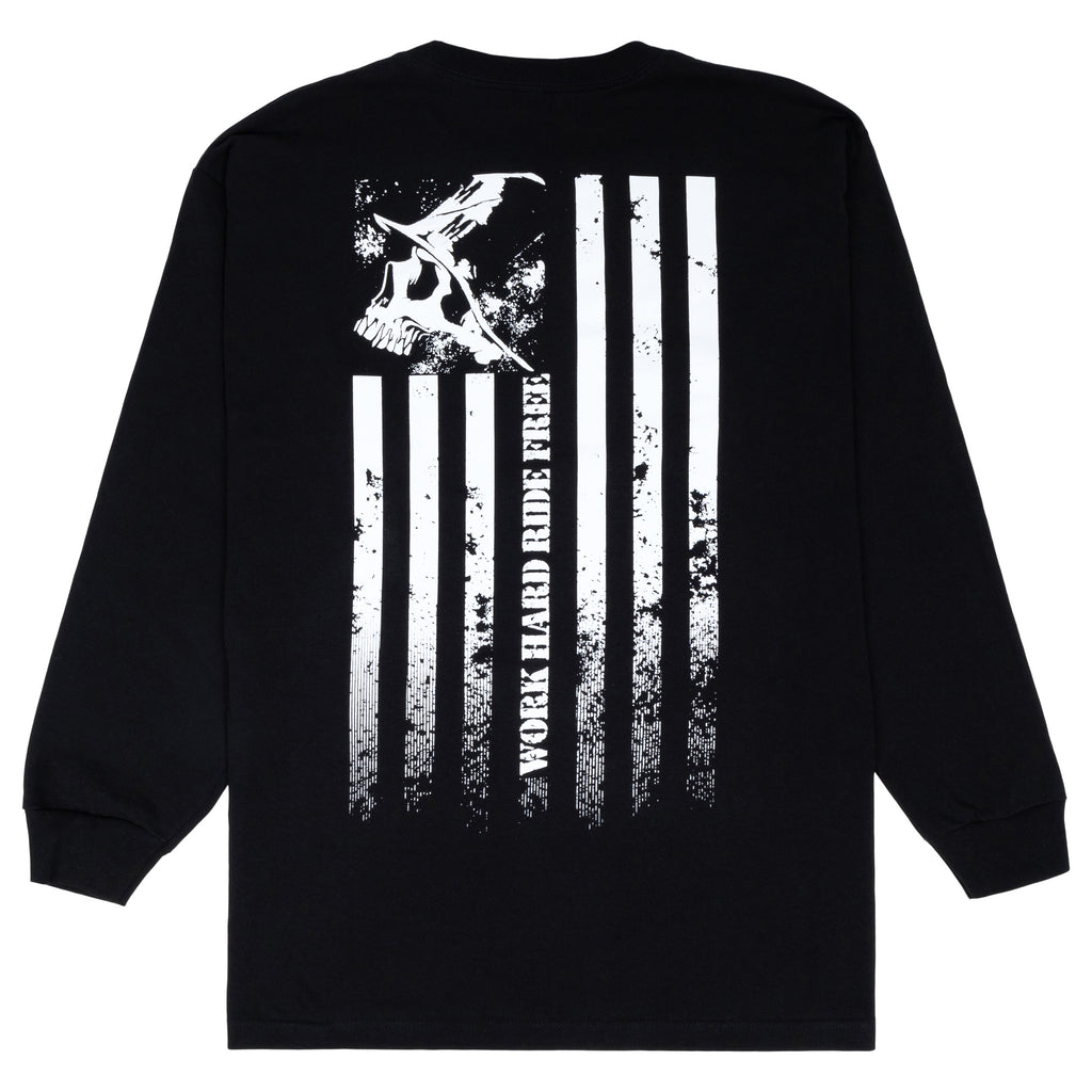 WORK HARD RIDE FREE LS TEE