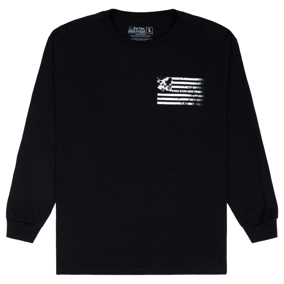WORK HARD RIDE FREE LS TEE