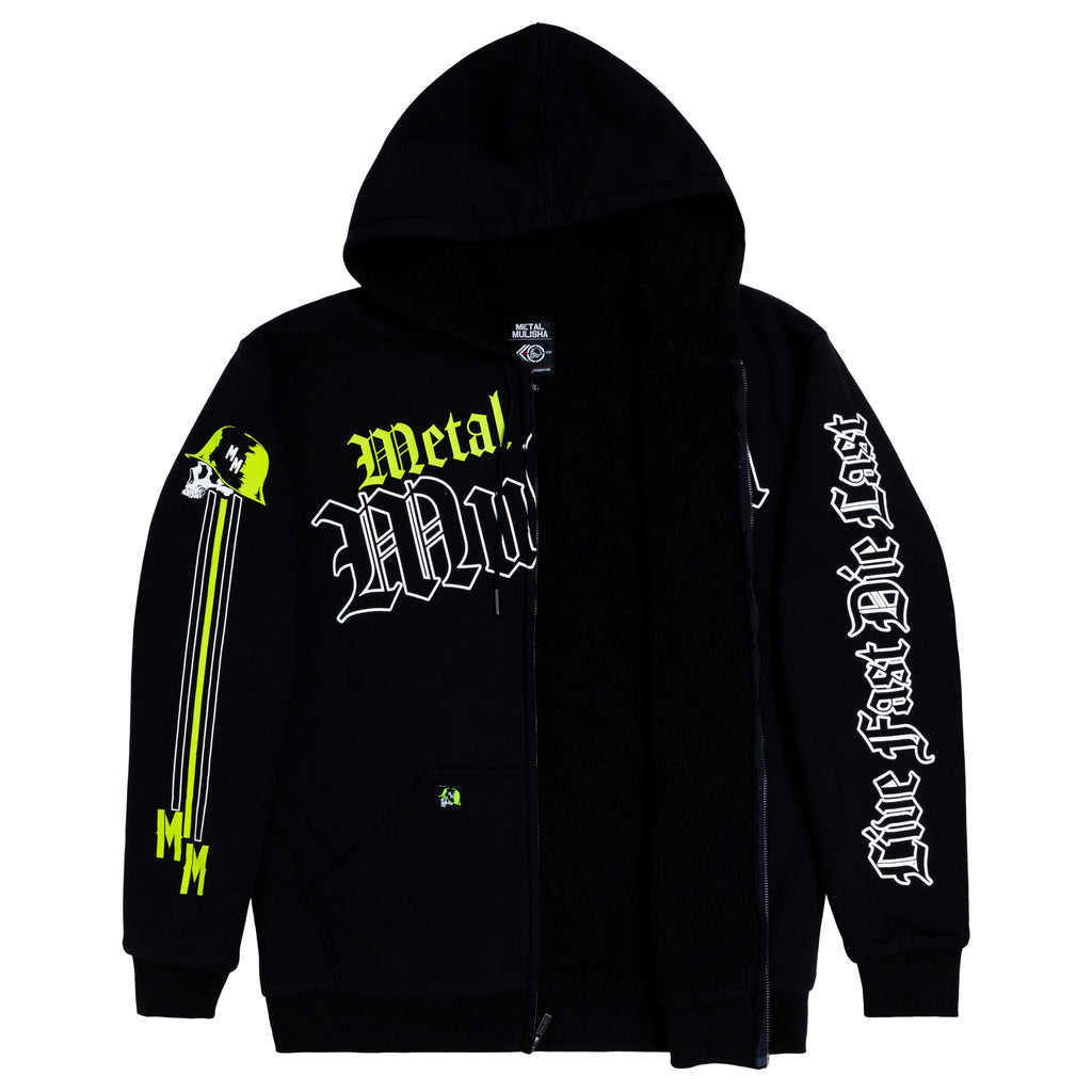 CRANKED SHERPA ZIP HOODIE