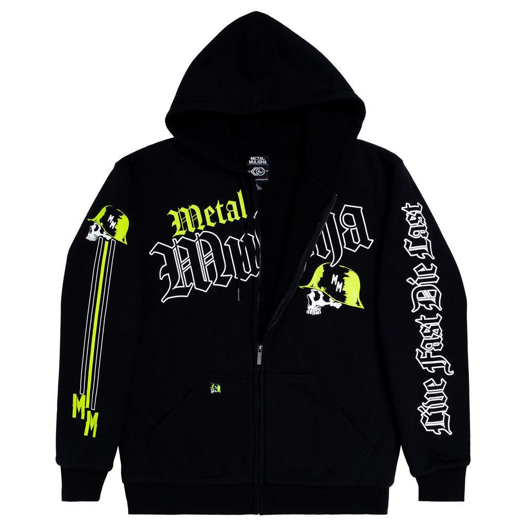 CRANKED SHERPA ZIP HOODIE