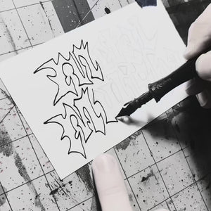 Metal Mulisha Raise Hell Halloween T-Shirt Hand Drawn Timelapse Video