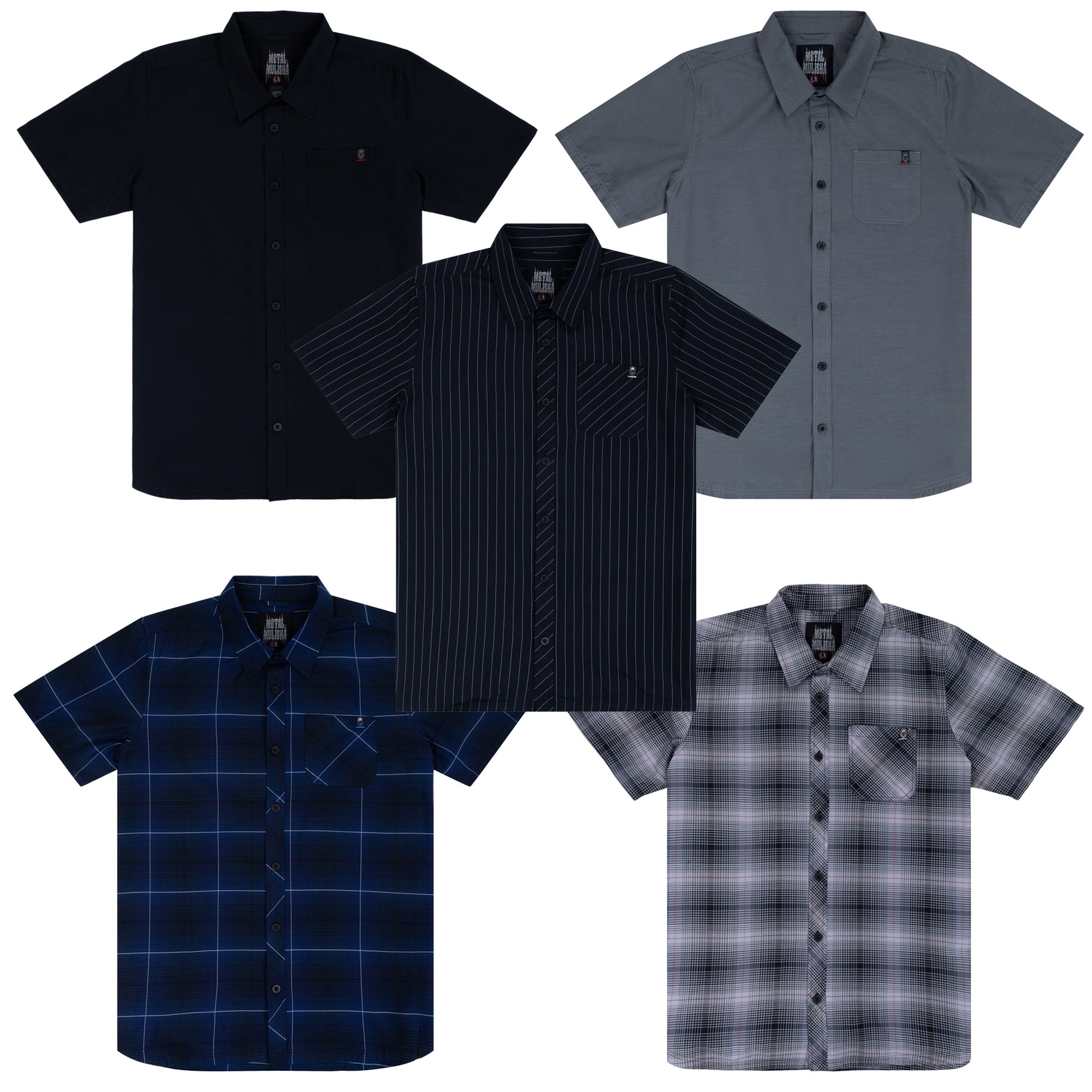 WOVEN SHIRTS 5-PACK