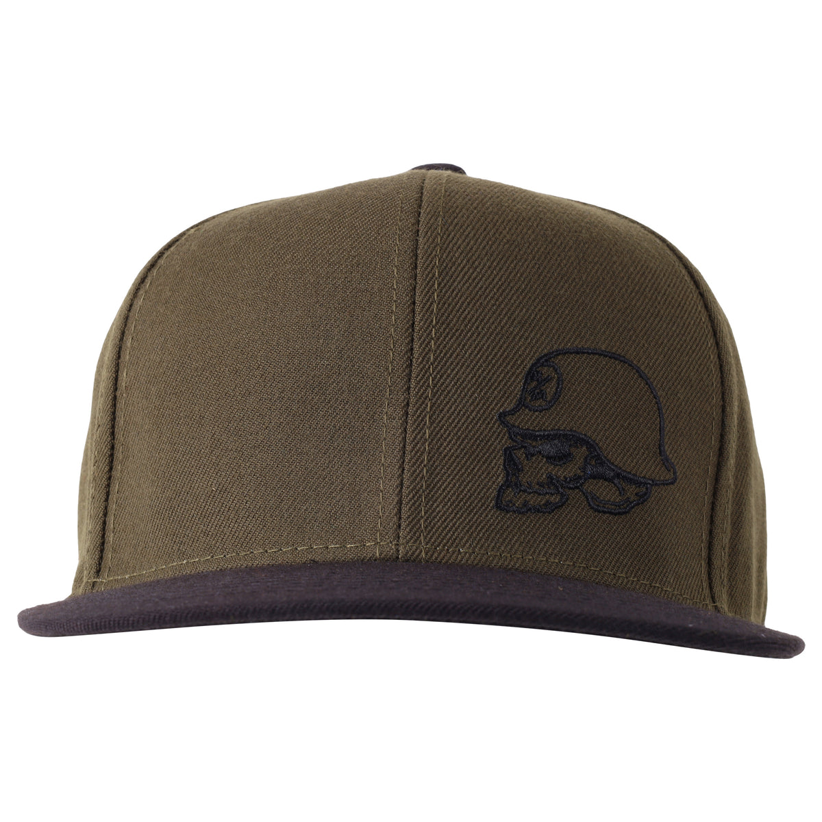 HELMET SNAPBACK HAT MILITARY GREEN